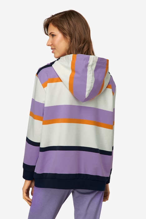 Hoodie, Ringel, Kapuze, Langarm, OEKO-TEX