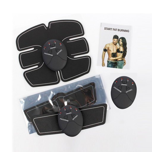 Estimulador elétrico muscular portátil Sportek para abdômen, braços e pernas.