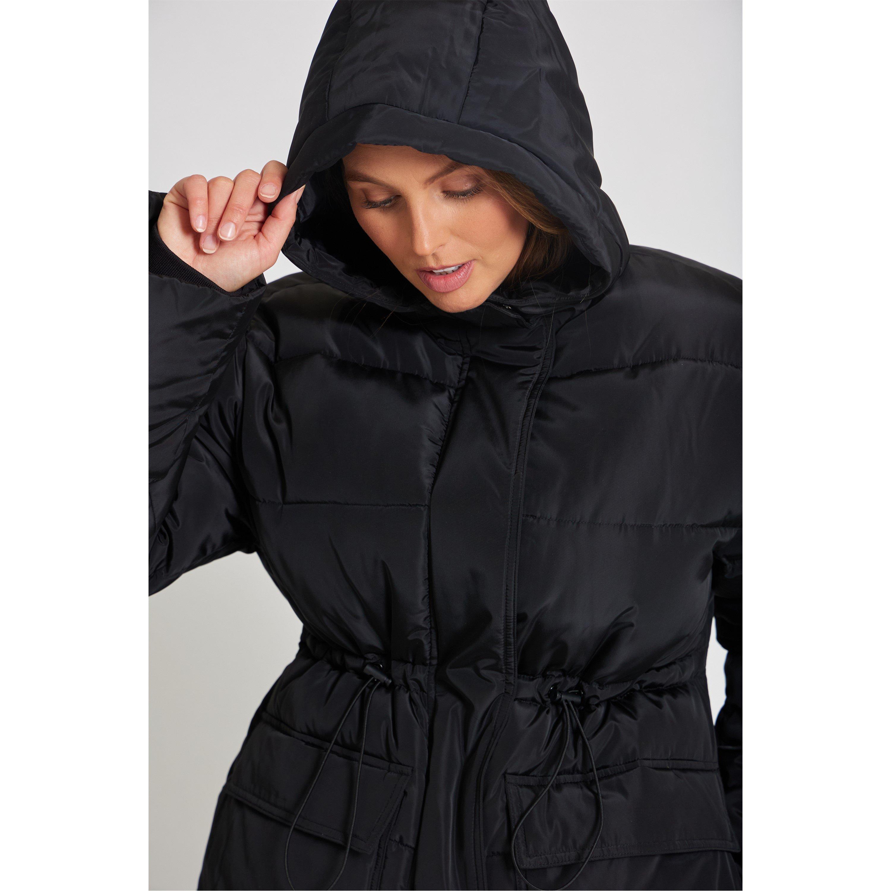 Be You Drawstring Drawstring Short Padded Coat