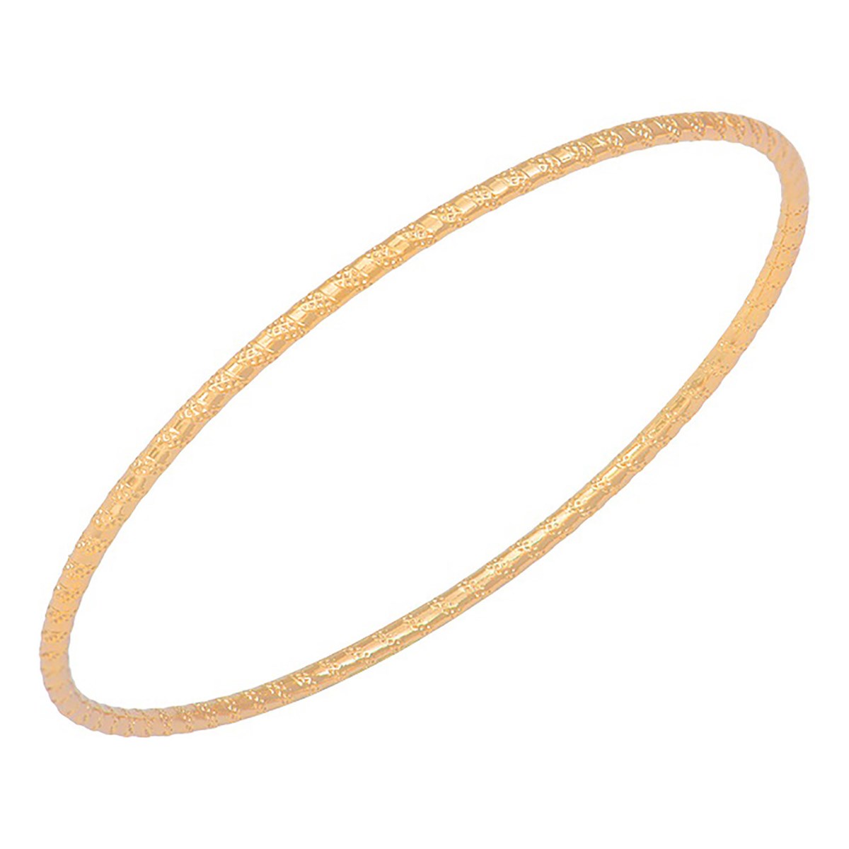Bracelet jonc Saunier plaqué or Santal