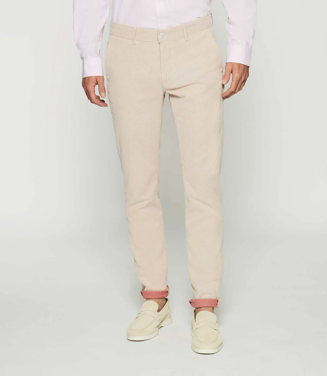 Pantalon slack rose