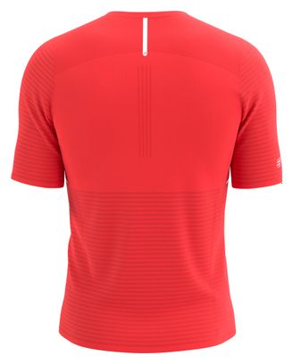Maillot manches courtes Compressport Pro Racing Rouge Homme