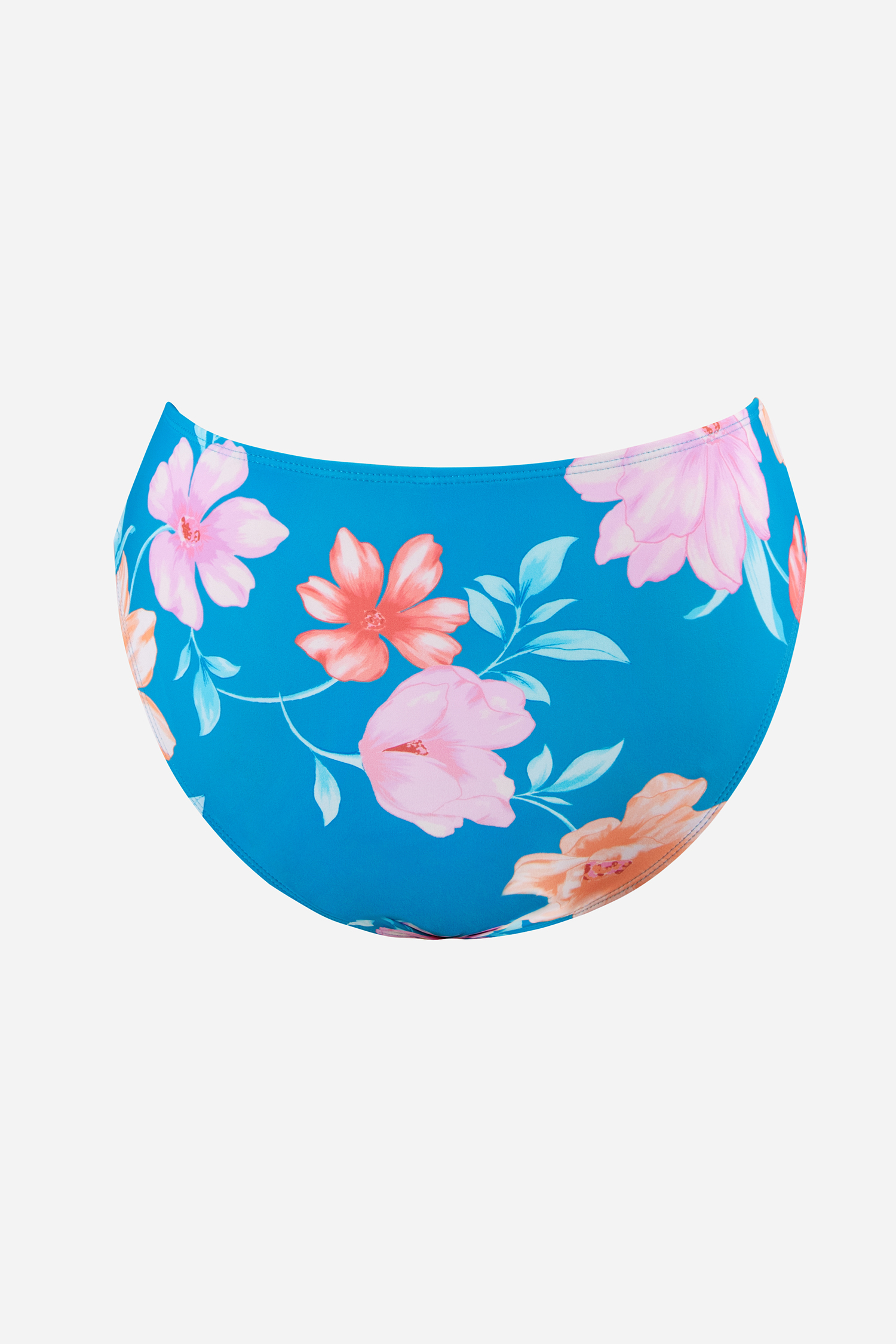 Bas de bikini taille moyenne ruché