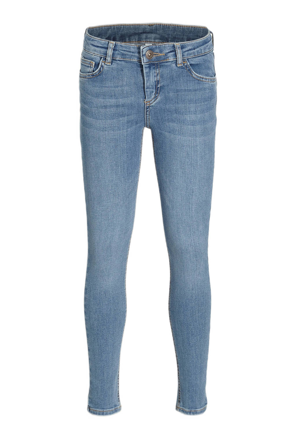 PIECES KIDS high waist slim fit jeans LPRUNA light denim
