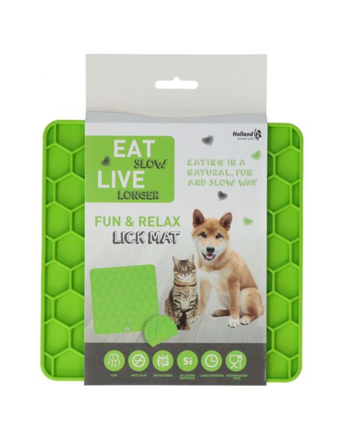 Eat Slow Fun & Relax Lick Mat 23x19 cm - Hondenvoerbak
