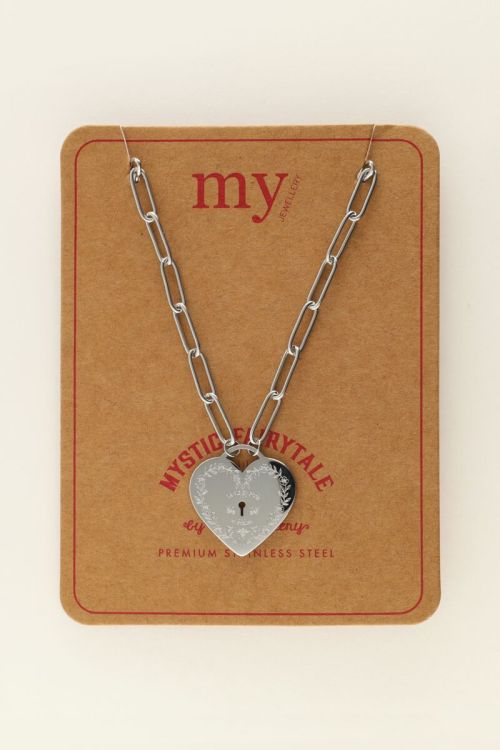 Mystic ketting met groot hart