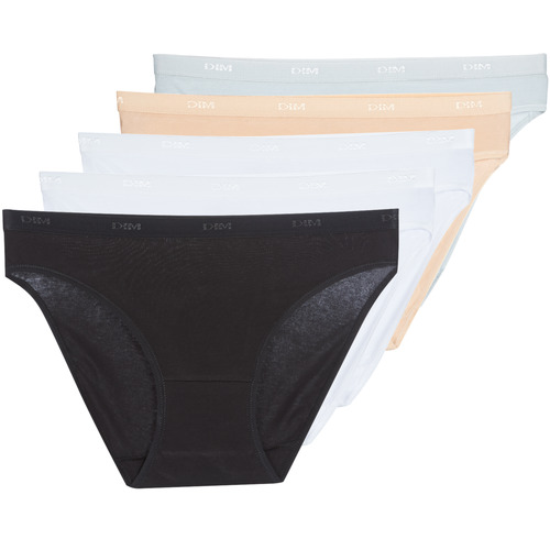 DIM - ECODIM COTON X 5 - Noir / Blanc / Beige