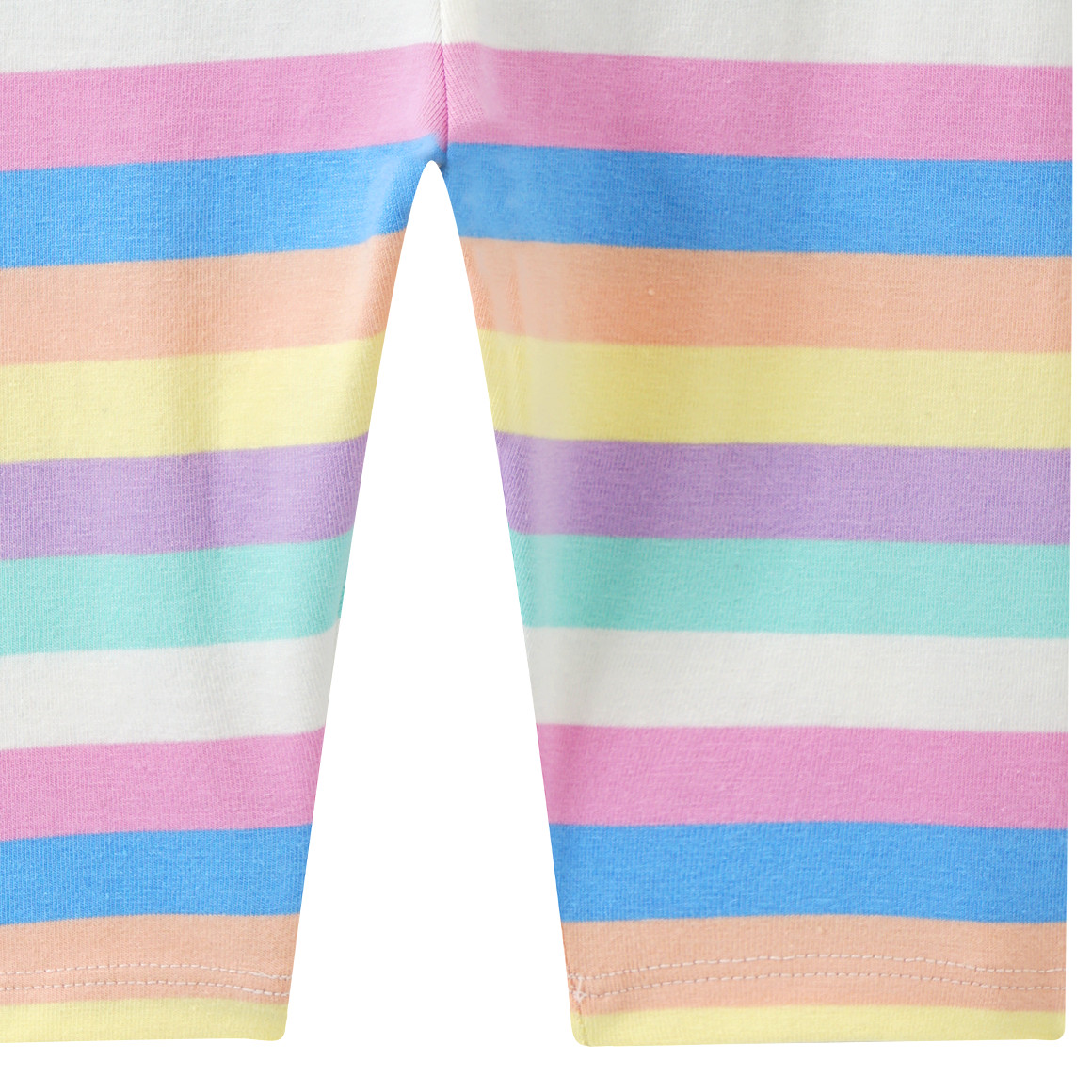 Topomini Baby Capri-Leggings mit Allover-Print weiss / hellblau / rosa