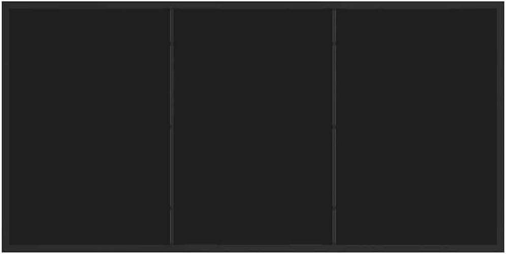 Gartenmöbel 5-teilig Schwarz Grau 140 x 70 x 73 cm PE Rattan wetterfest Pulverbeschichtet Armlehnen Gartenlounge Balkonmöbel für Terrasse Balkon Campingplatz
