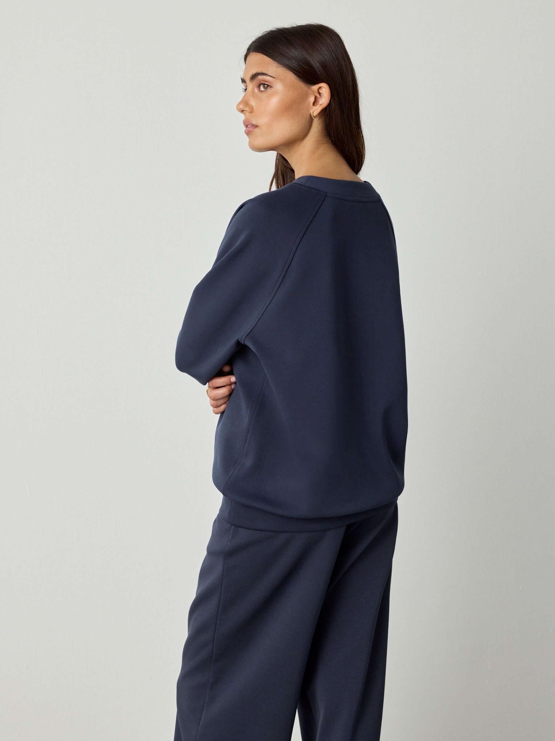 Marineblauw - Katoenrijke ultieme comfort crewneck sweatshirt