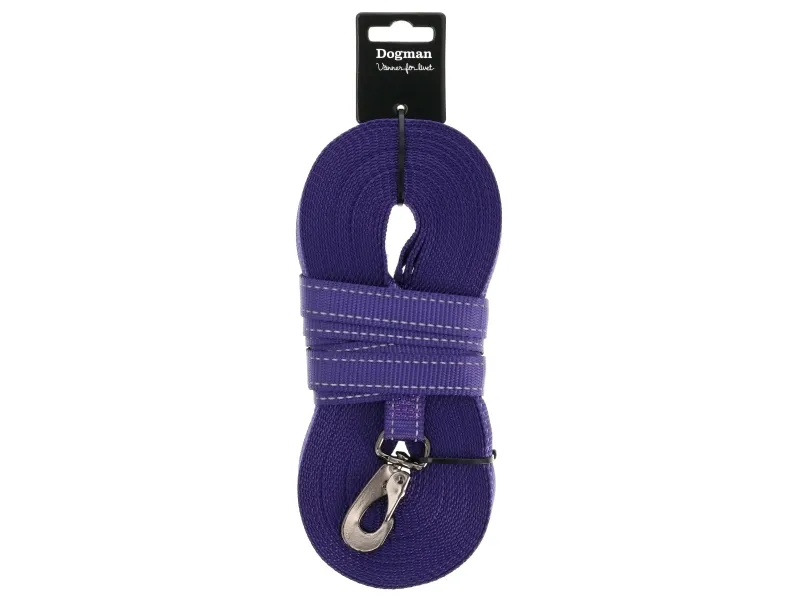 DOGMAN Vævet sporline Iris Lila 15m 15m