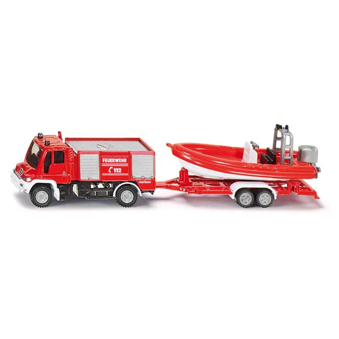 Siku Super 1636 - Unimog Feuerwehr mit Boot