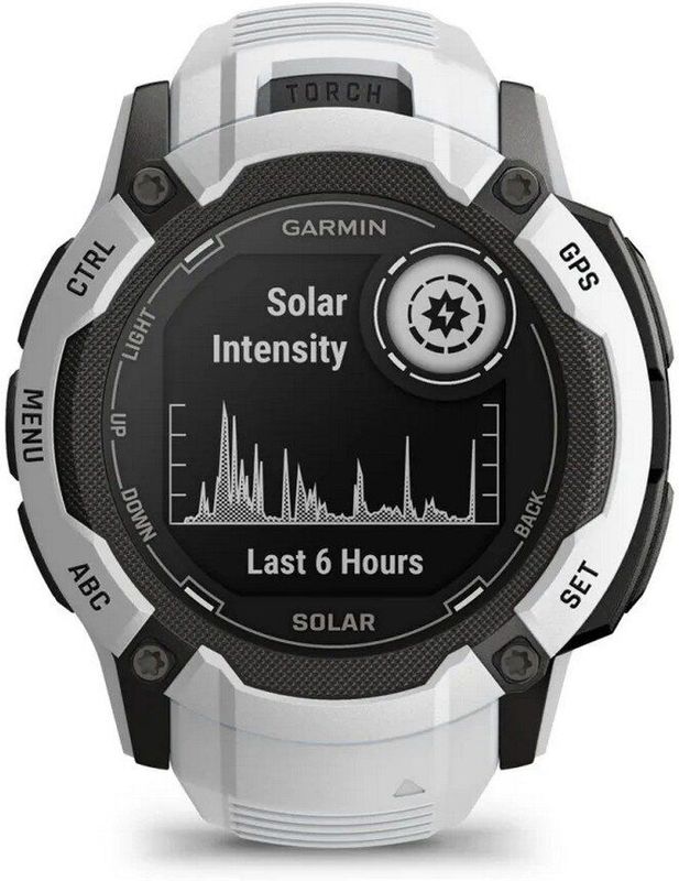 Garmin - Instinct 2X Solar - Smartwatch - Whitestone - Oneindige Batterijduur met Solar - Ingebouwde Zaklamp - Multi-band GNSS