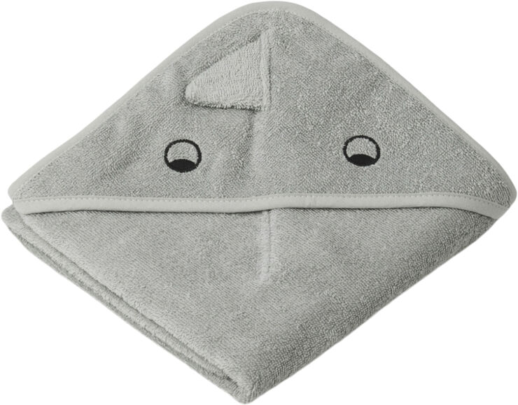 Liewood Albert hooded towel Dino dove blue mix