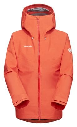 Veste Imperméable Femme Mammut Crater Iv Hooded Orange
