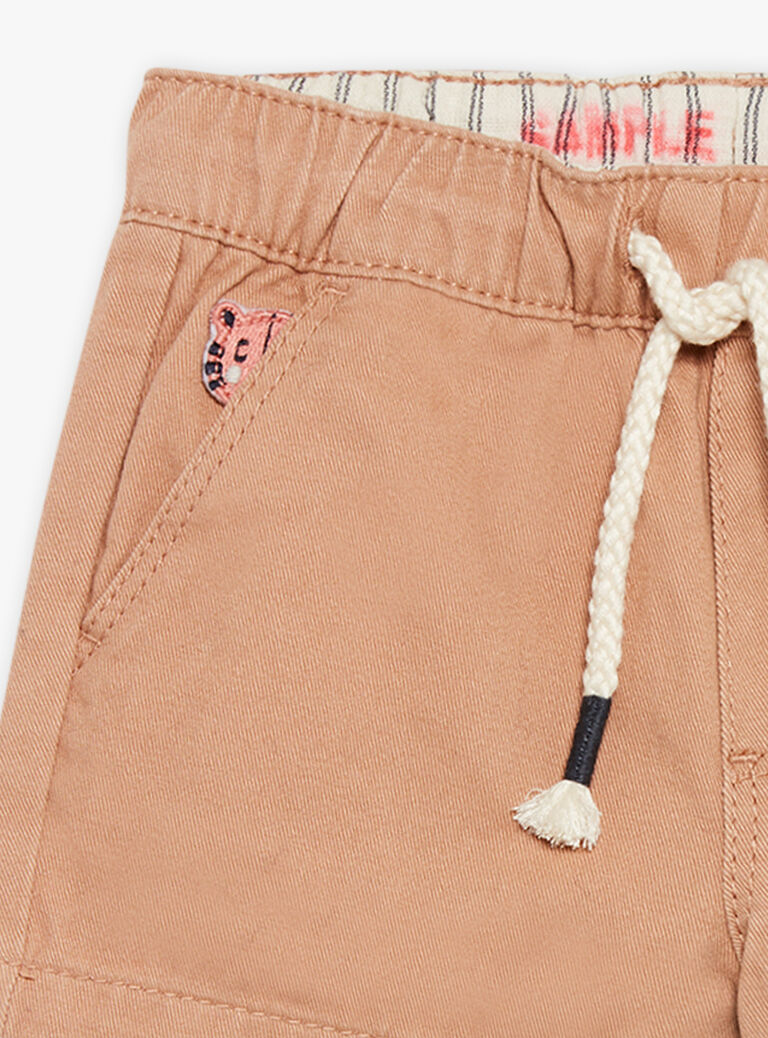Short en twill marron pécan