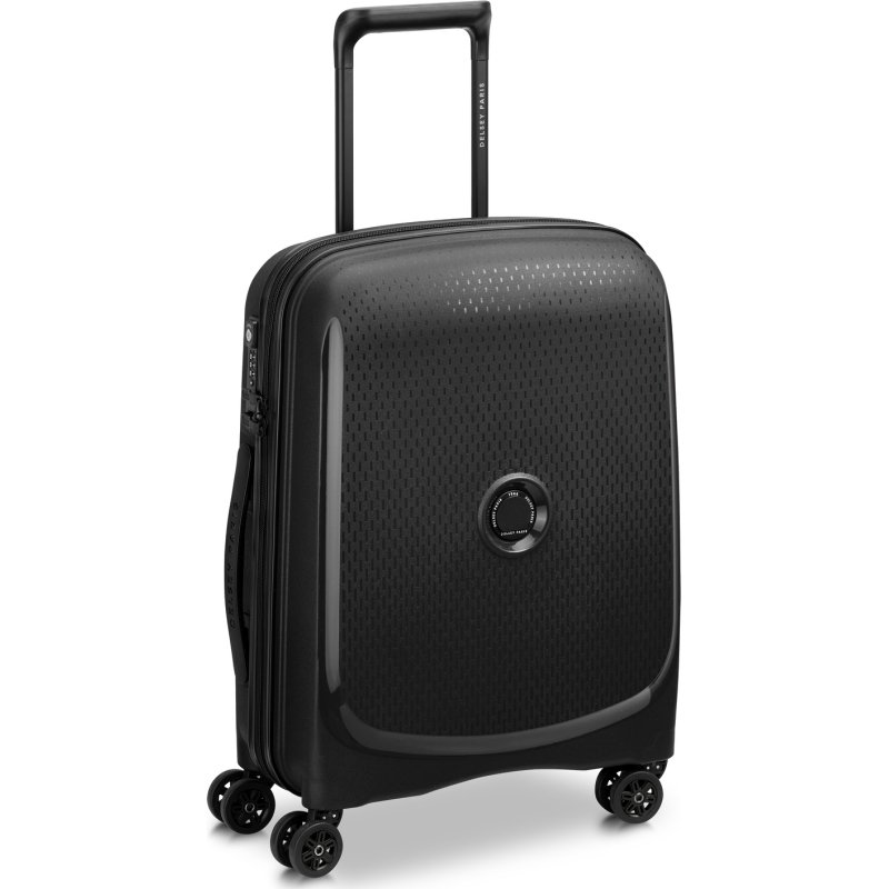 Delsey Belmont plus - Valise cabine Slim 4 doubles roues 55 cm noir