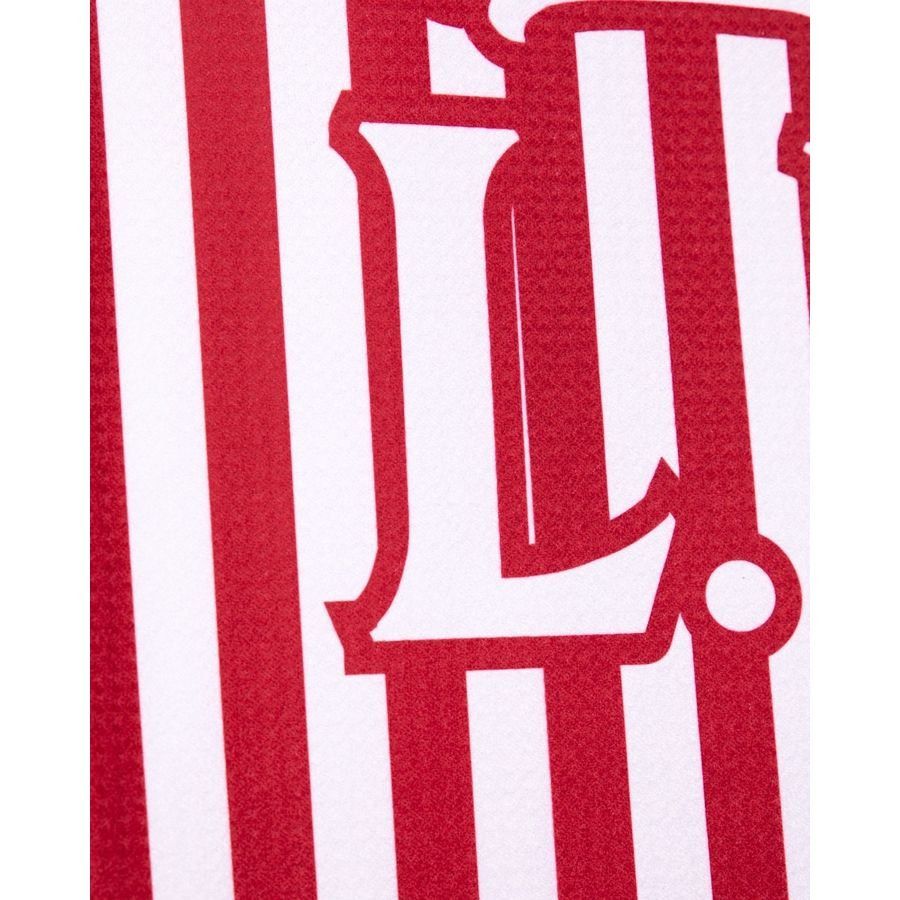 Liverpool Microfiber Serviette de Plage - Rouge/Blanc