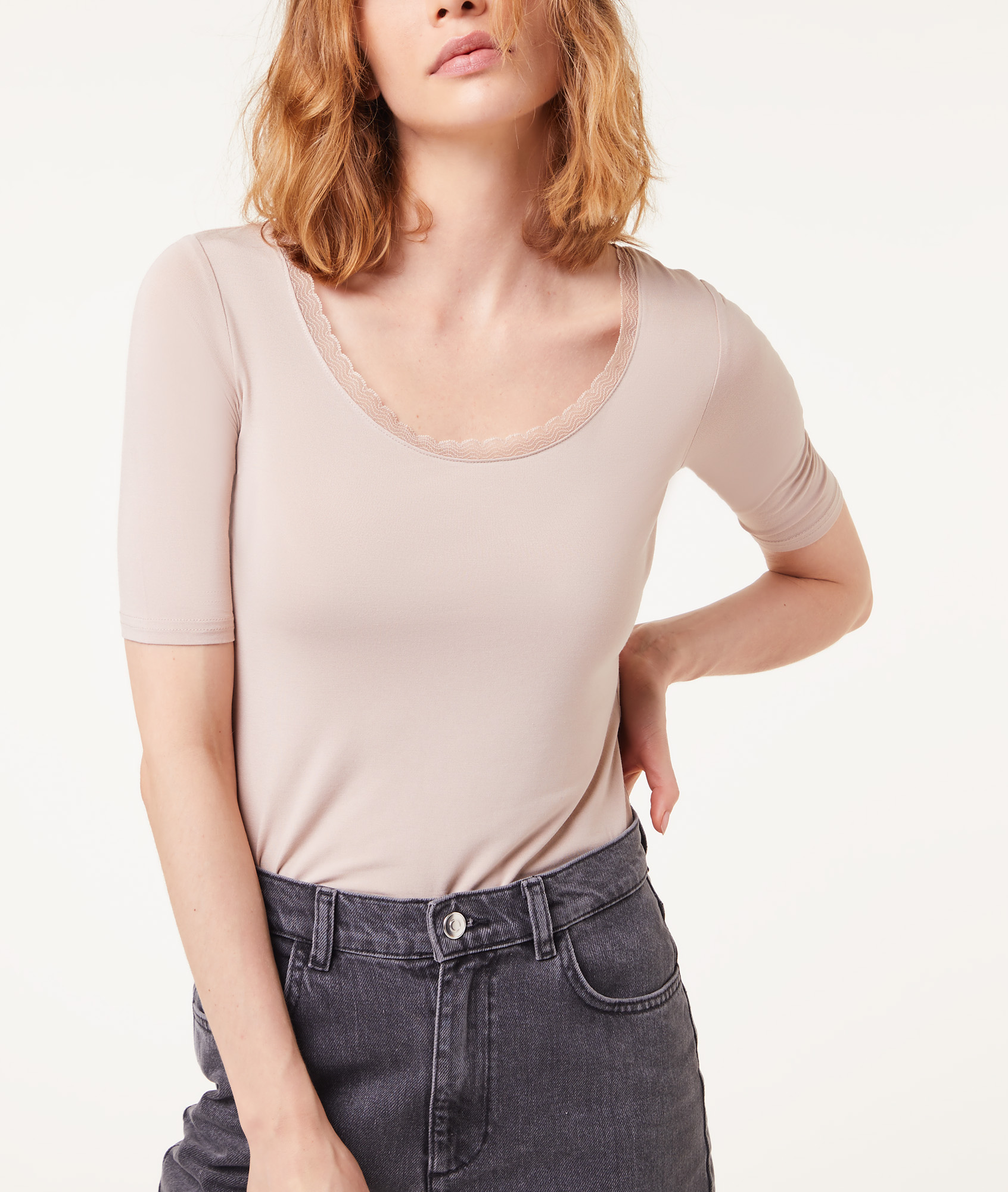 T-shirt manches courtes maille thermique