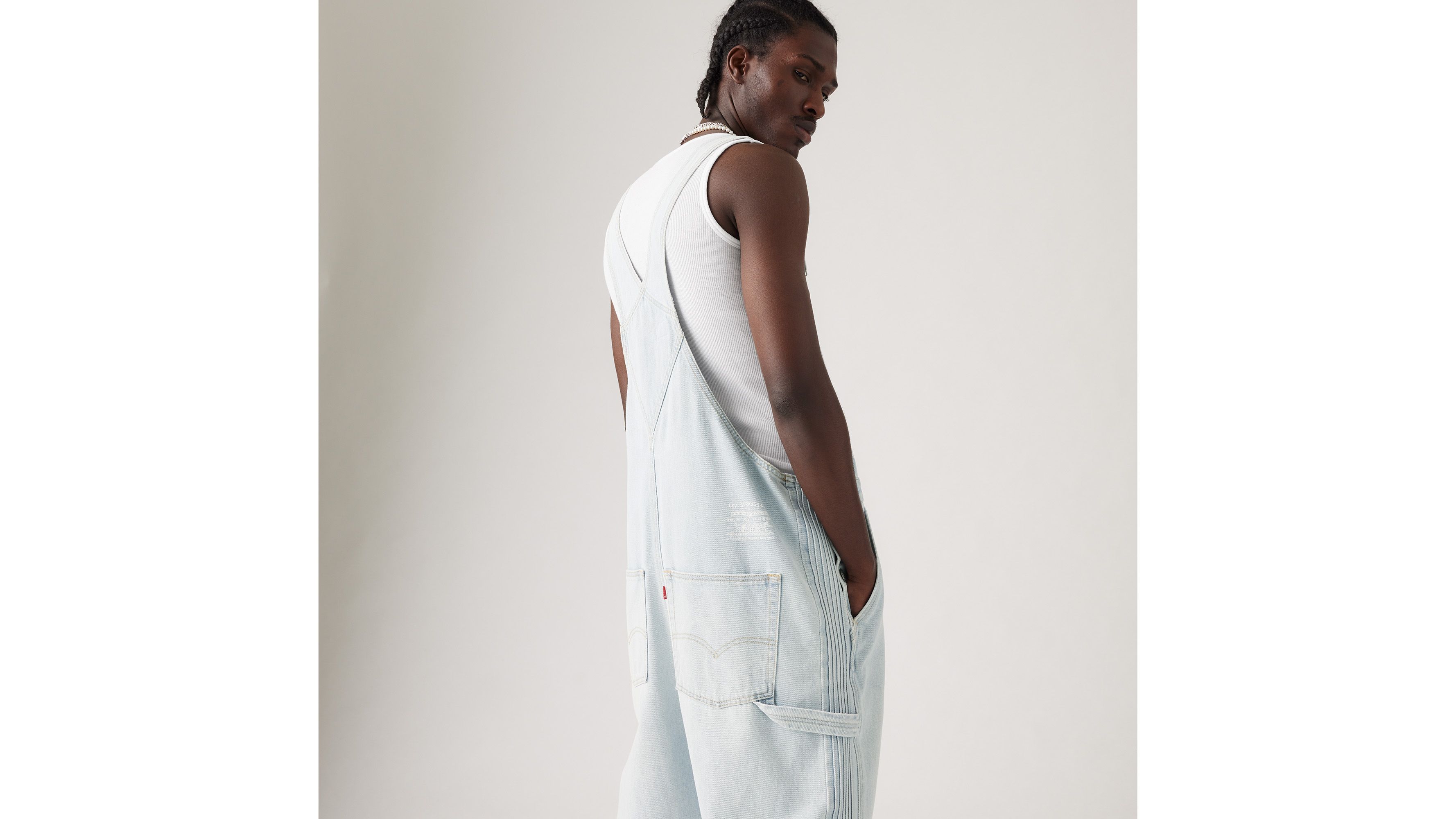 Levi's® x ERL Salopette Denim - Light Indigo - Bleu