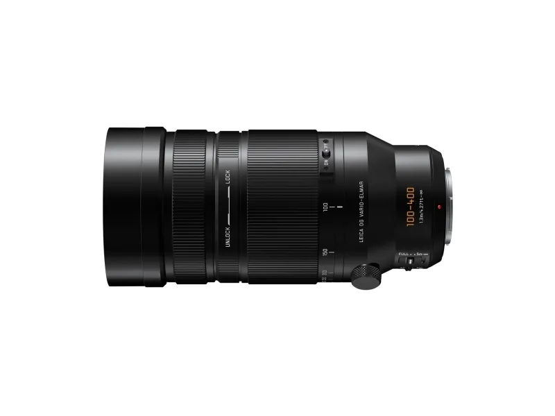 Panasonic Leica DG Vario-Elmar 100-400 mm / F4.0-6.3 II ASPH. / POWER O.I.S., Ultra-telefoto zoomobjektiv, 20/13, 100 - 400 mm, Billedstabilisator, Mikro Four Thirds (MFT), Autofokus