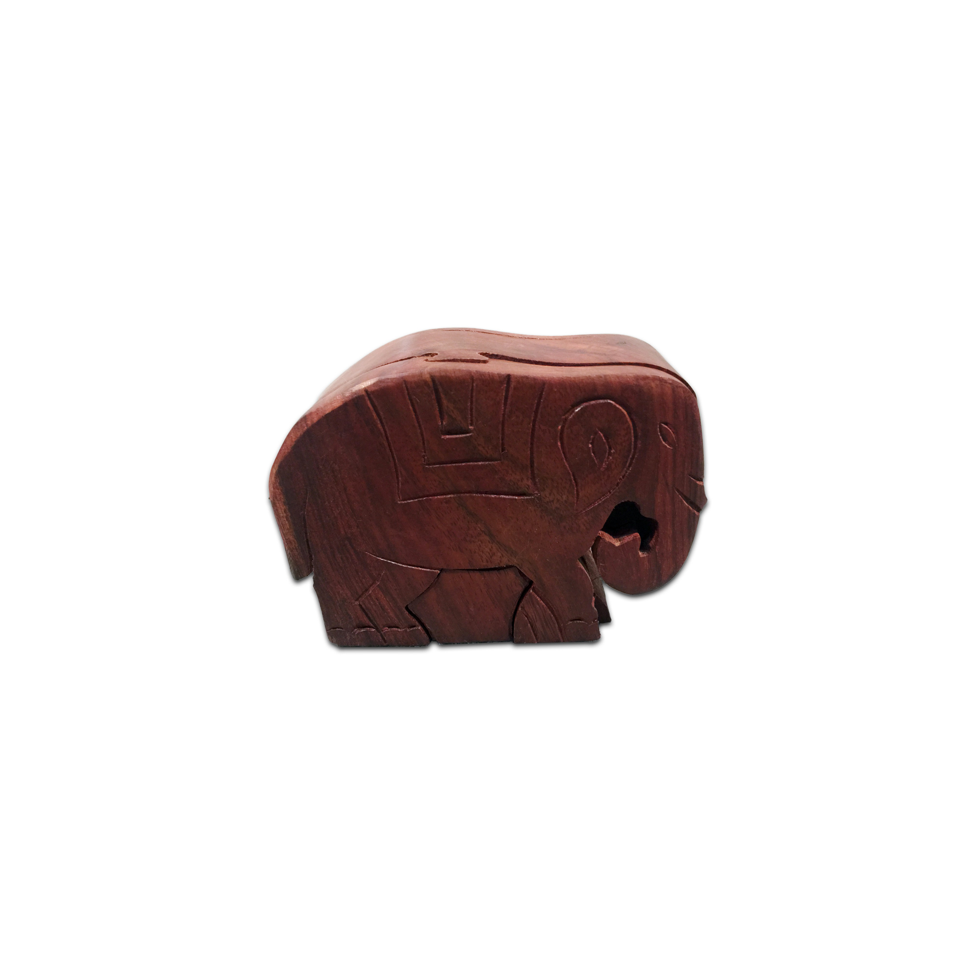 Secret Box 'Elefant', Akazienholz, B 11,5 cm, H 4,5 cm, L 8 cm von fischer's lagerhaus