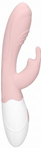 Loveline Juicy Oplaadbare Rabbit Siliconen Vibrator - Roze