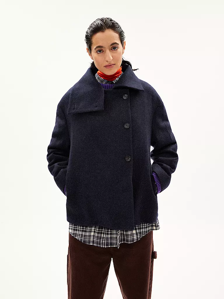 ARMEDANGELS Wolljacke MAJELAA dunkelblau