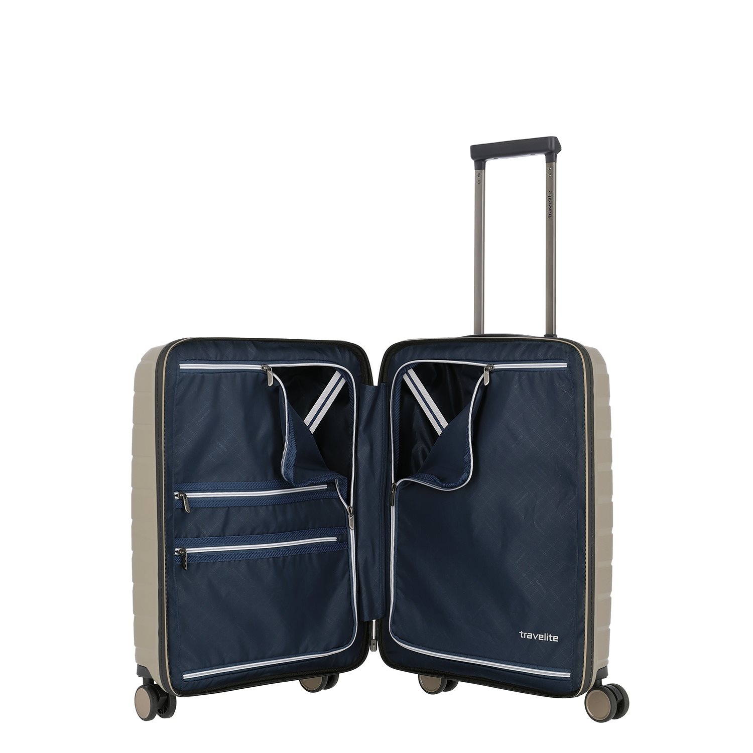 Travelite Air Base 4 Wiel Trolley S champagne metallic