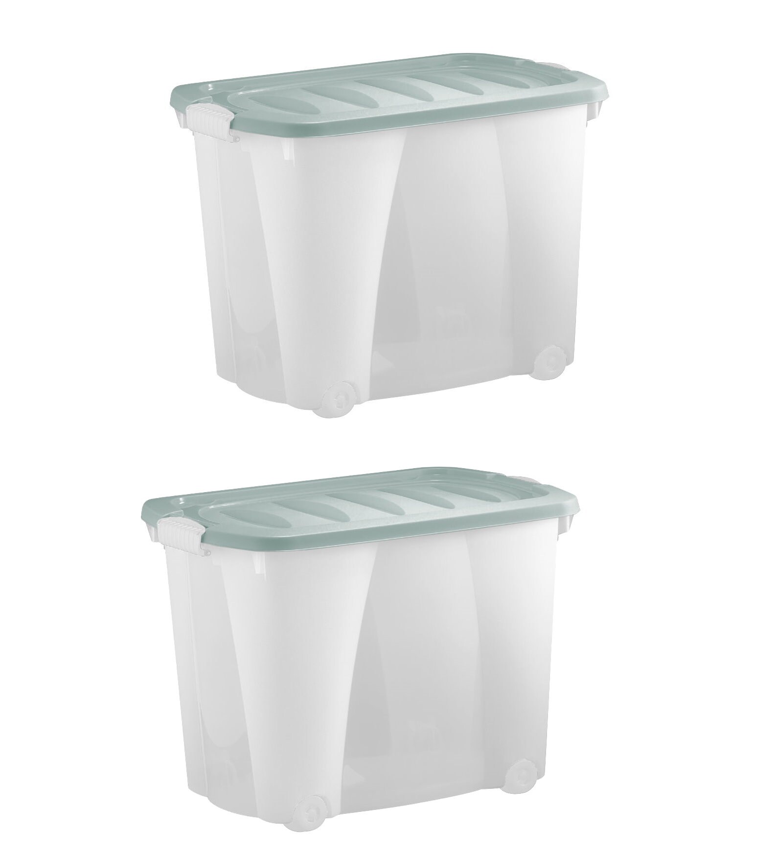 4x Rollenbox mit Griffen 60 Liter