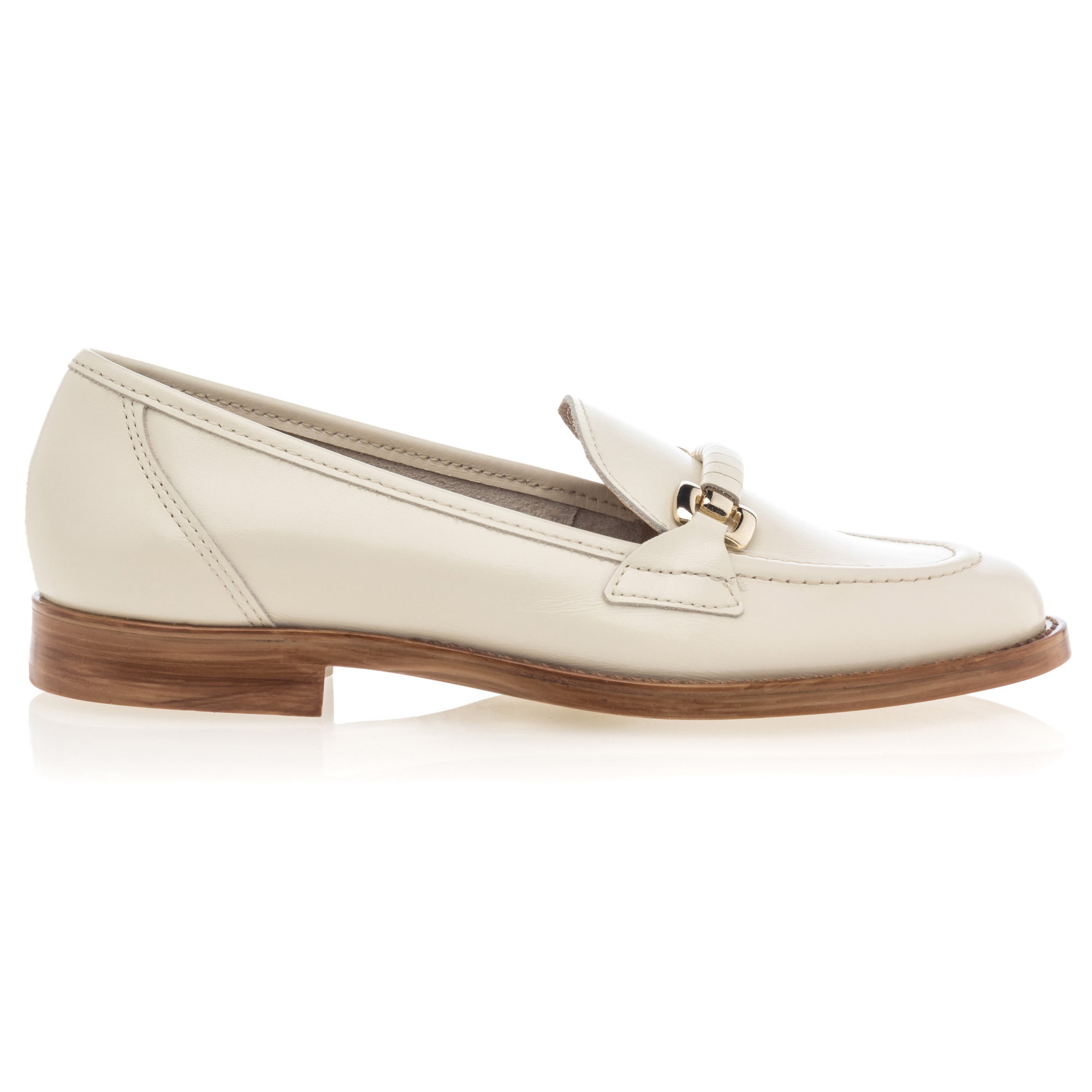 Mocassins Femme en cuir beige