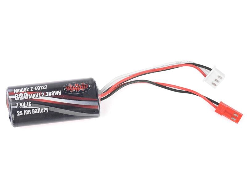RC4WD RC-Akku Li-Ion 320 mAh 7.4 V TF2 1:24 2S Li-Ion Akku mit JST Bec Stecker