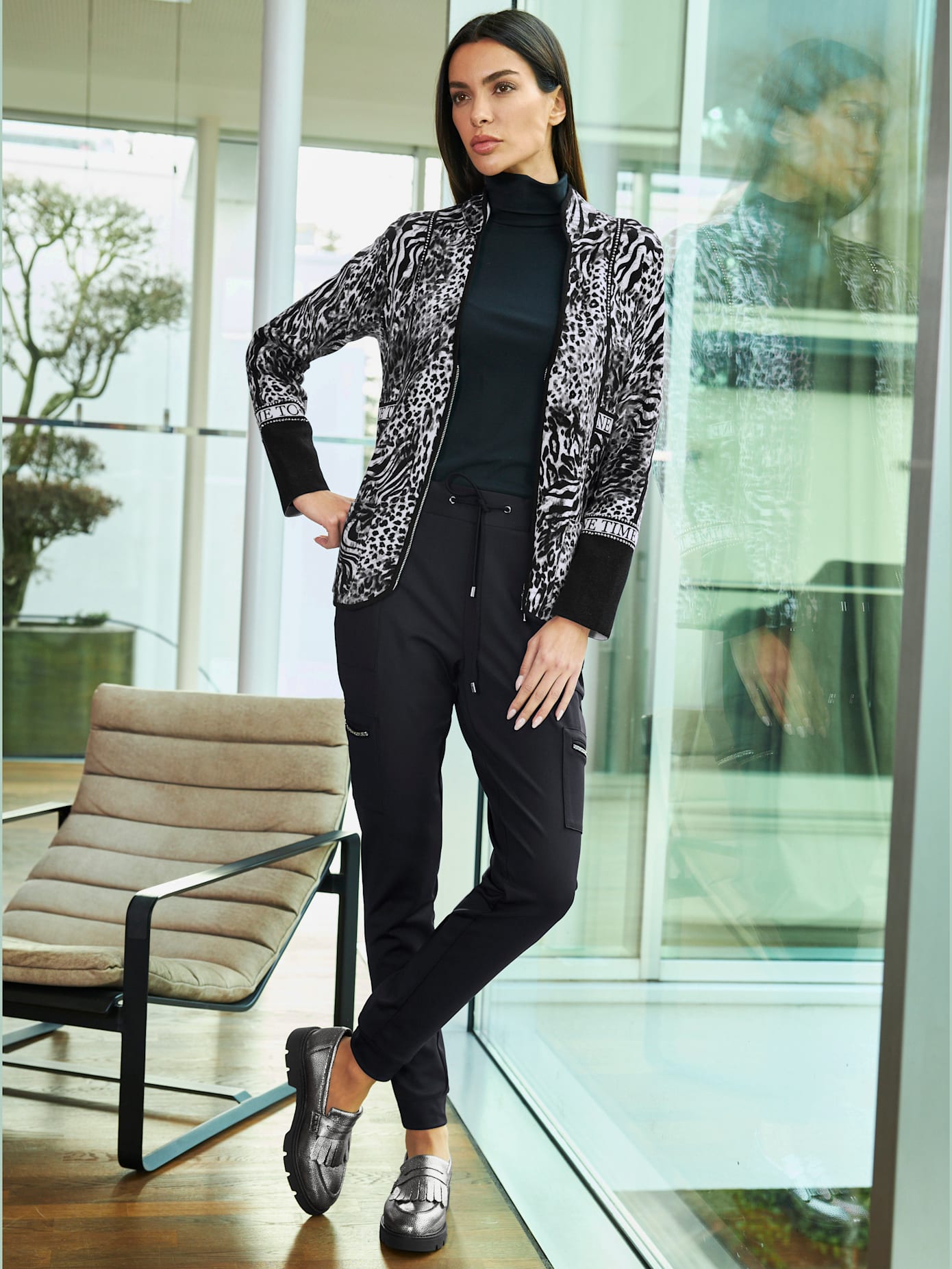 Pantalon en jersey style jogging tendance
