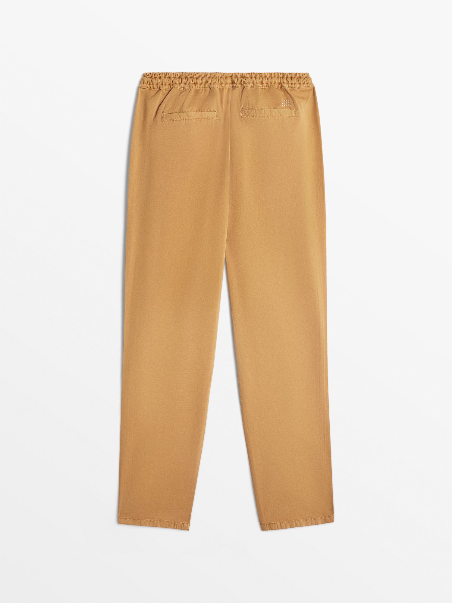 Pantalon Femme Ceinture Elastiquée Marron
