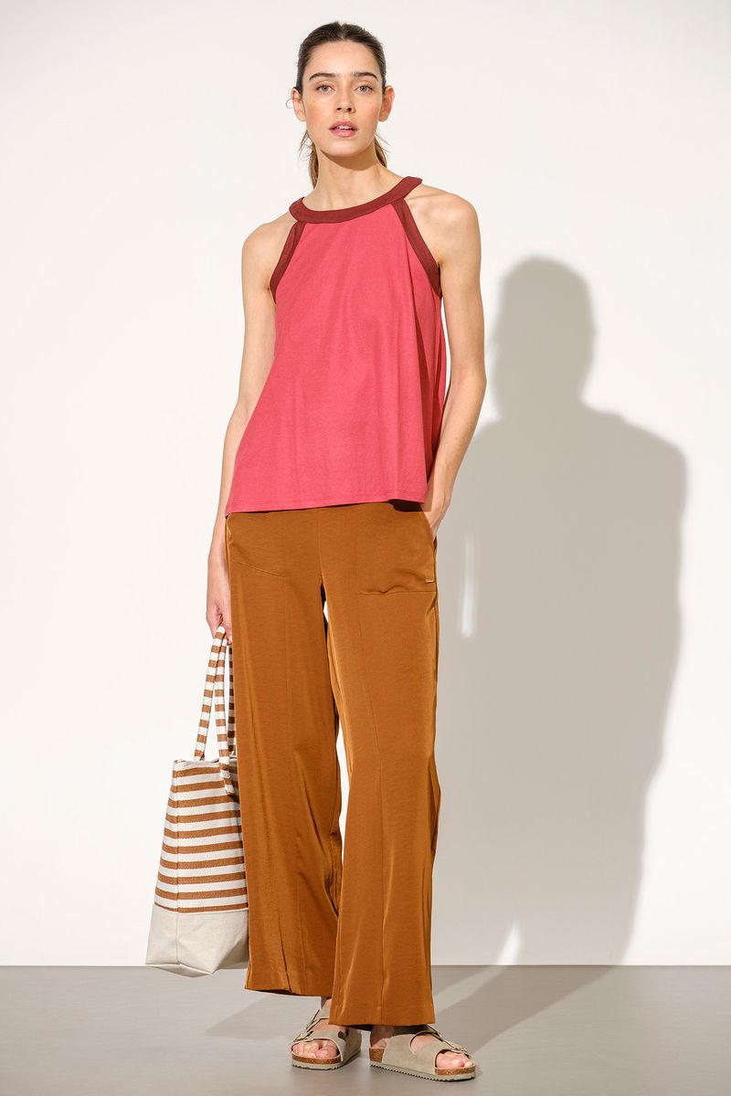 TOP HALTER EM PIQUET