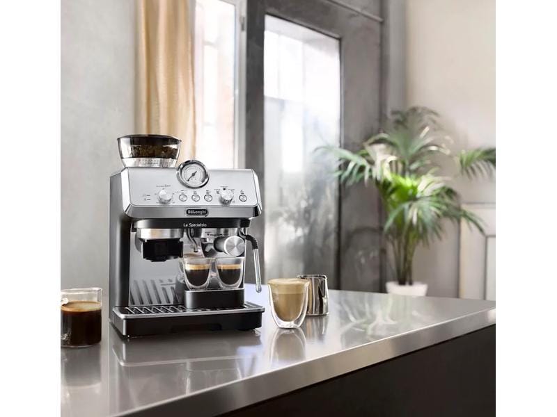 De'Longhi Siebträgermaschine EC9155.MB La Specialista Arte Espressomaschine mit Siebträger und integriertem Mahlwerk