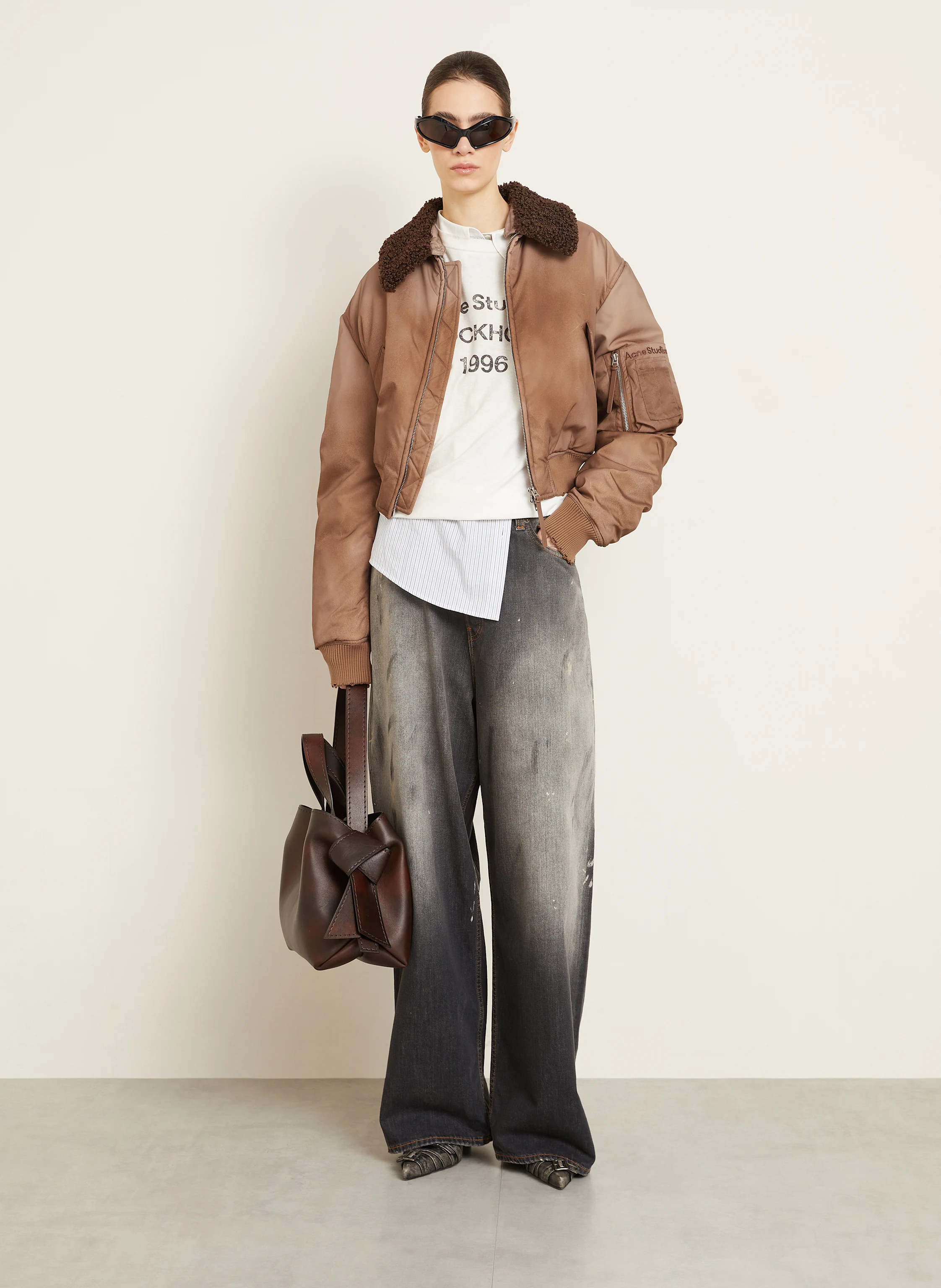 Acne Studios Blouson mit Teddyfell