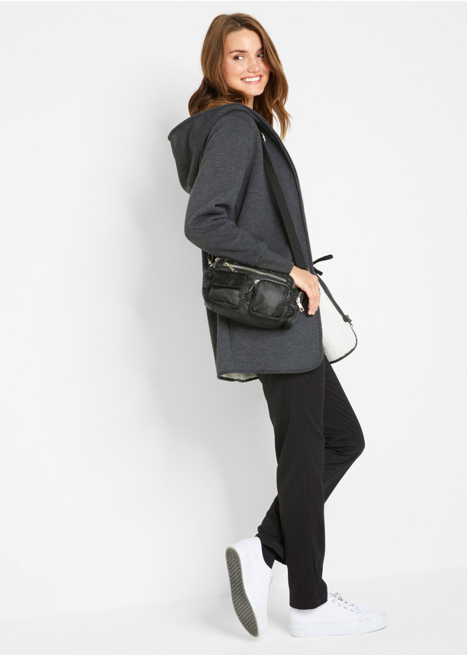 Veste sweat avec polaire
