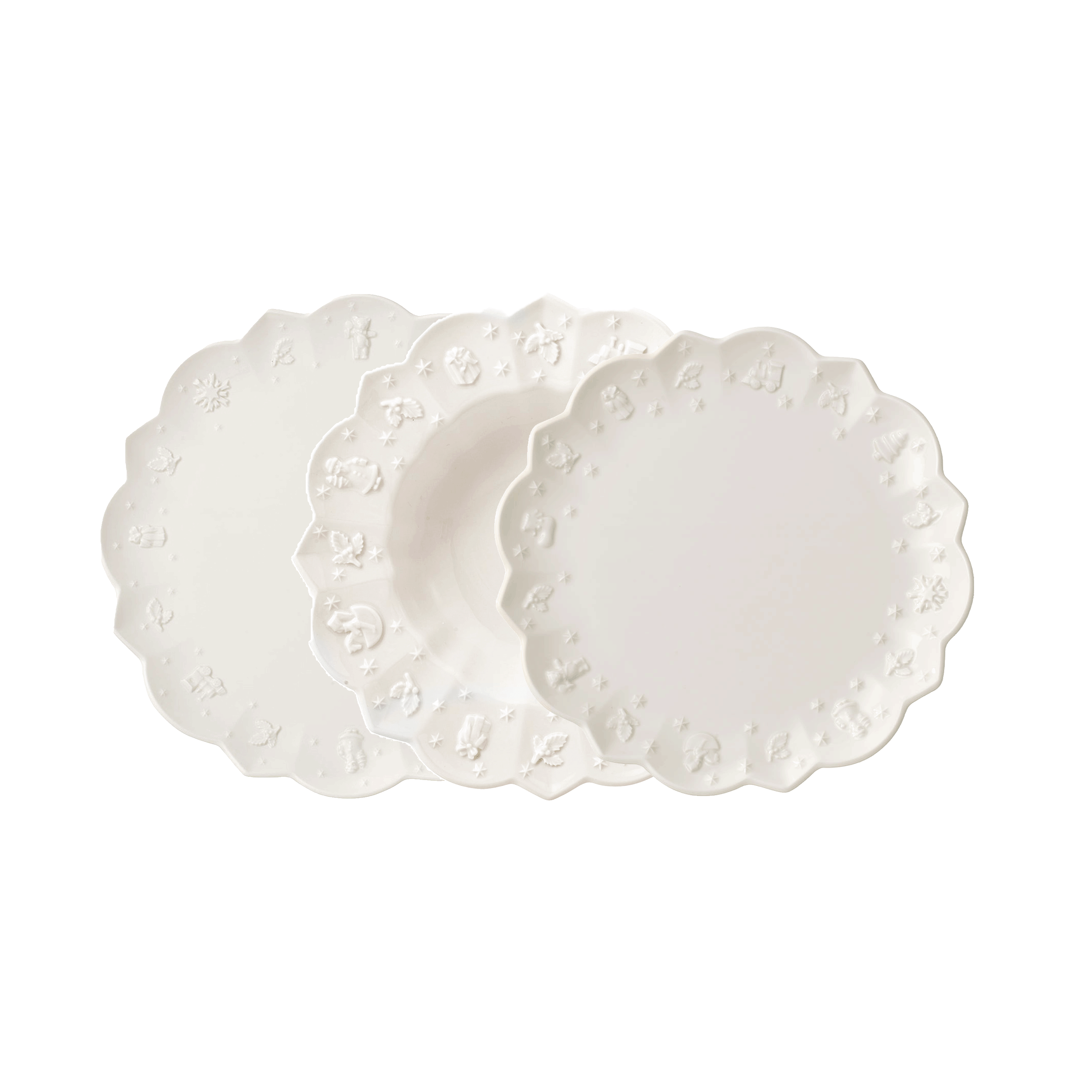 Toy's Delight Royal Classic Dinnerware set White, Premium Porcelain