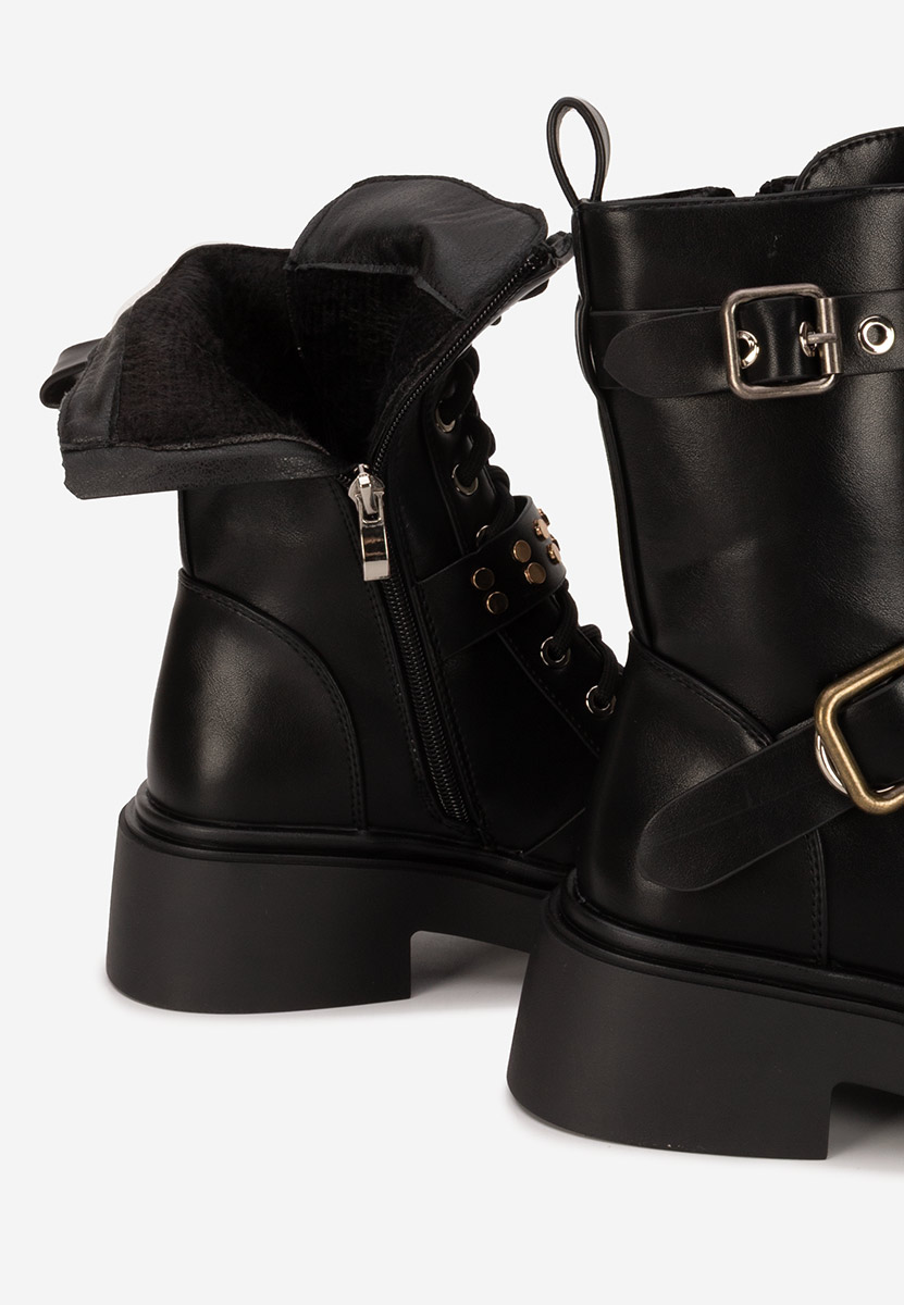 Bottines à lacets femme noires Clarrea