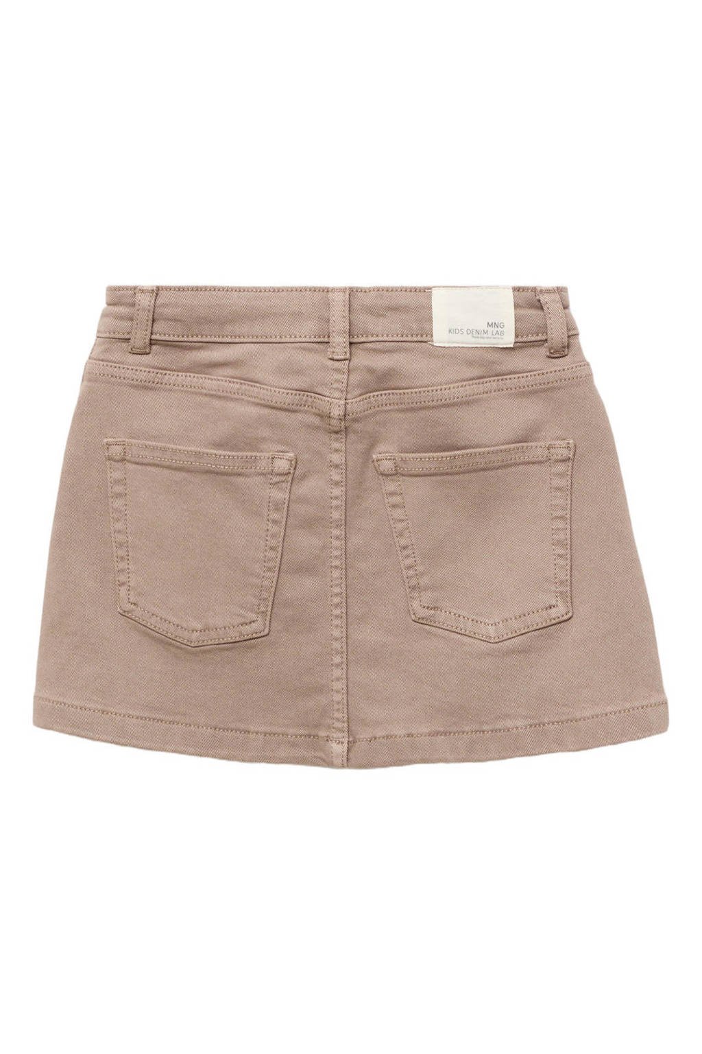 Mango Kids denim spijkerrok lichtbruin
