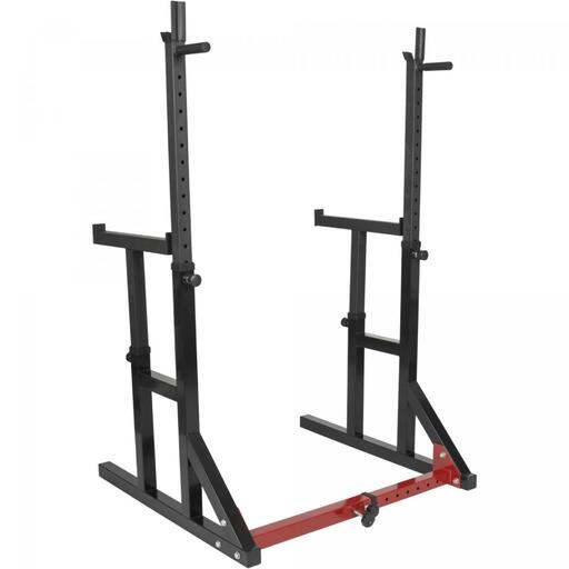 Suporte multifuncional Gorilla Sports com prateleiras ajustáveis