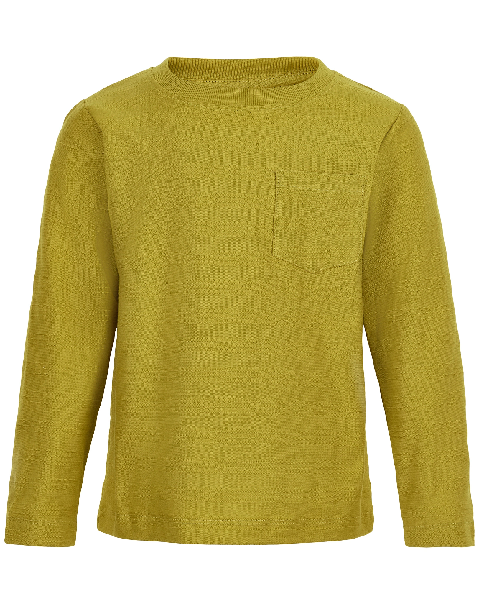 Langarmshirt NATURE STRIPE in olive oil