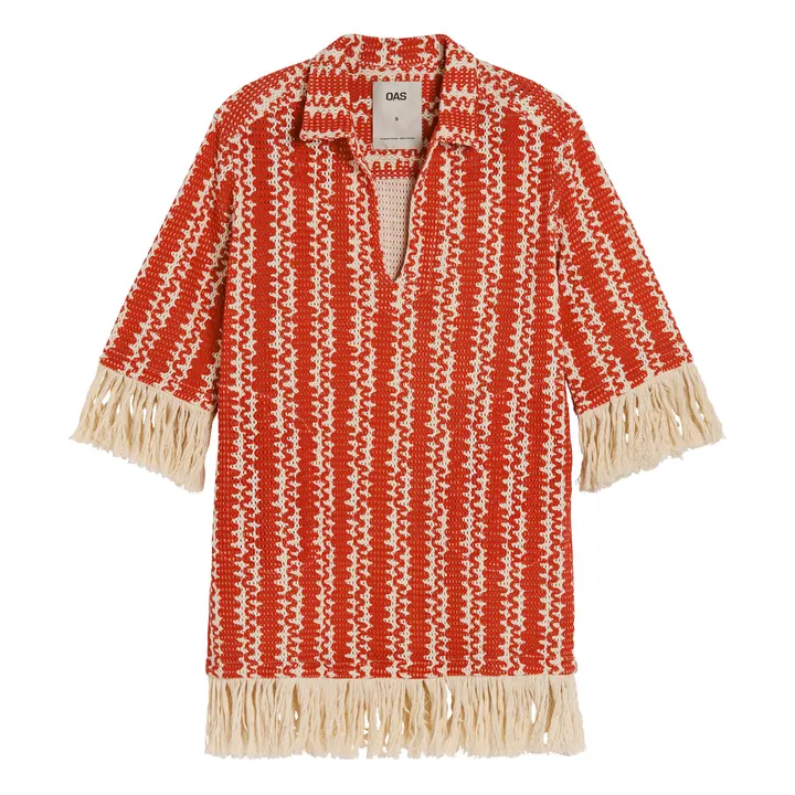 OAS Robe Scribble Aya Net | Rouge