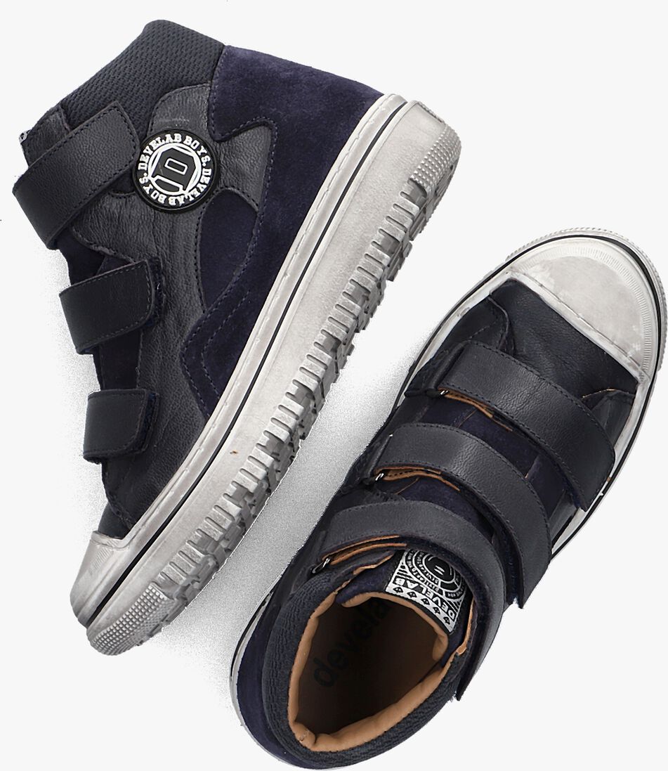 DEVELAB donkerblauwe develab hoge sneaker 44303