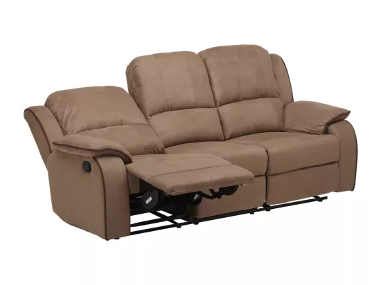 Canapés 3 places et 2 places relax en microfibre HERNANI - Taupe