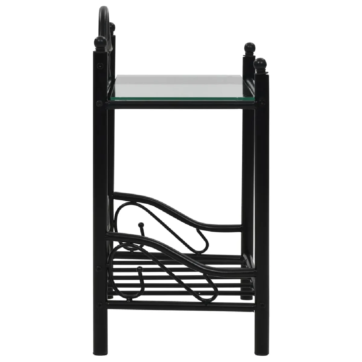 vidaXL Tables de chevet - Noir