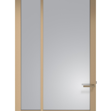 Arne & Bodil binnendeur ABE103 rook glas - metallic brons staallook afwerking