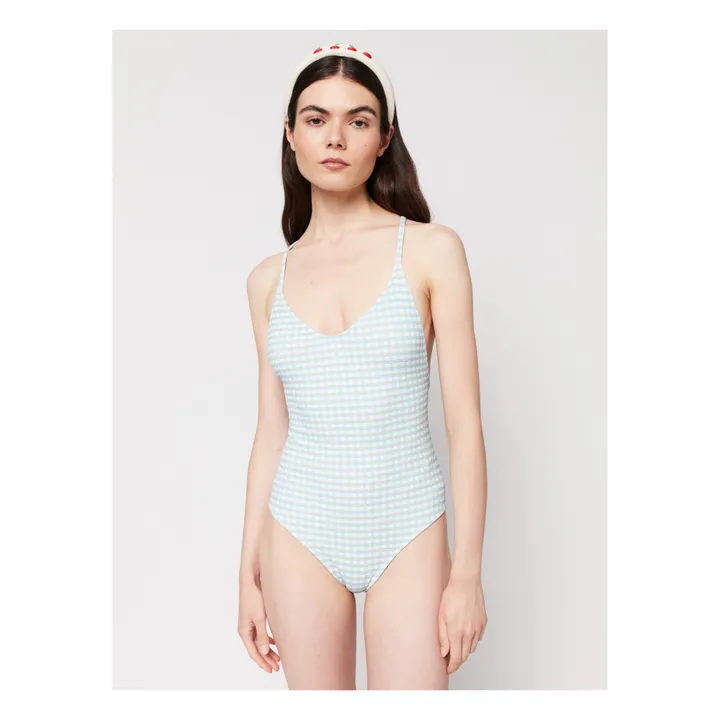 Bobo Choses Maillot 1 Pièce Vichy - Collection Femme  | Bleu turquoise