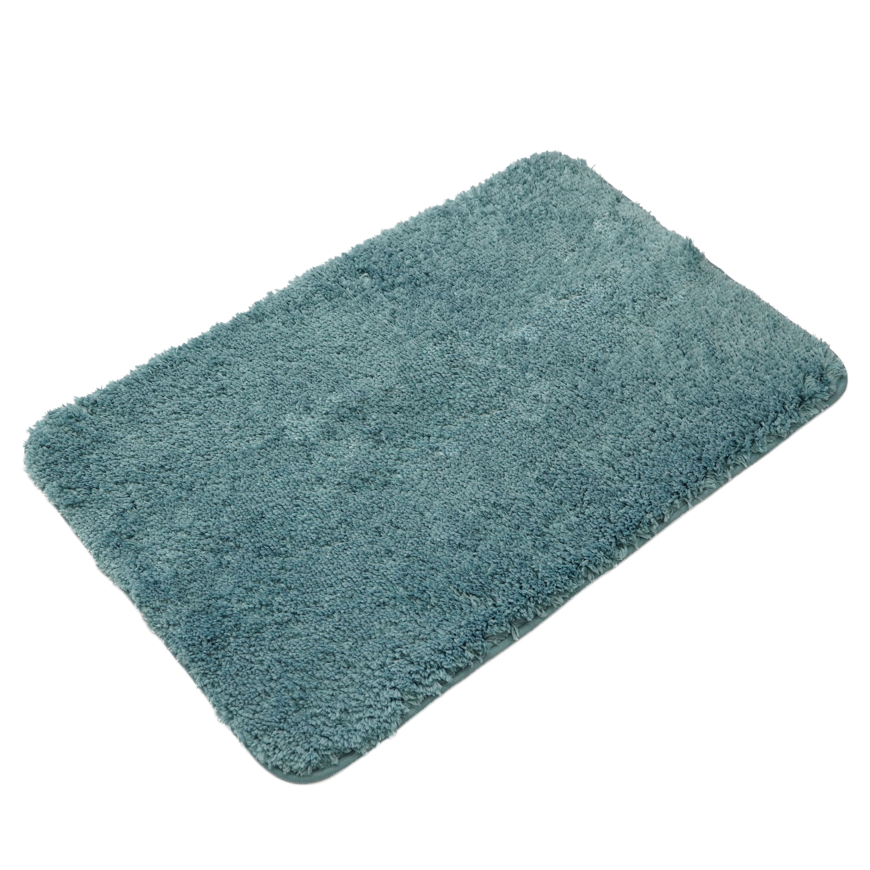 Badteppich Hochflor MERLE 50 x 80 cm petrol